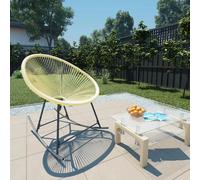 vidaXL Chaise Acapulco - Résine tressée beige