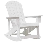 vidaXL Fauteuil à bascule Adirondack blanc 92 x 73,5 x 92 cm HDPE