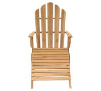 vidaXL Chaise Adirondack avec pied en teck massif