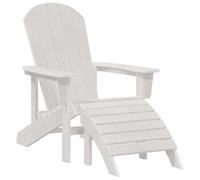 vidaXL, chaise Adirondack, blanche, en HDPE