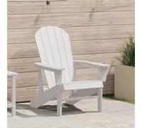 vidaXL Chaise Adirondack 82 x 74 x 92 cm PEHD durable blanche