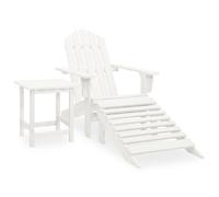 vidaXL Chaise Adirondack - Bois de sapin blanc