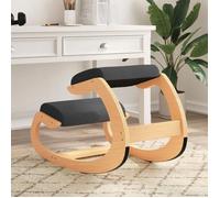 vidaXL Chaise assis-genoux noir 55x84x55 cm contreplaqué de bouleau