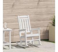 vidaXL Chaise Berçante de Jardin Blanc 92 x 70 x 108 cm HDPE