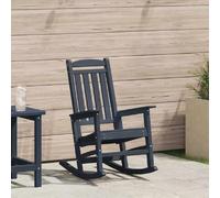 vidaXL Chaise Berçante de Jardin Bleu marine 92 x 70 x 108 cm HDPE