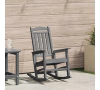 vidaXL Chaise Berçante de Jardin Gris clair 92 x 70 x 108 cm HDPE