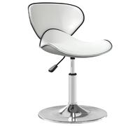 vidaXL Chaise Blanc en Similicuir