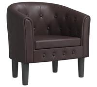 vidaXL Fauteuil Cabriolet, Chaise avec Accoudoirs, Canapé avec Dossier, Siège Rembourré, Meuble de Salon Chambre, Moderne, 356459