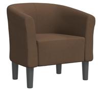 vidaXL Chaise de bureau GENERIQUE en plastique non pliable H. 68 cm Marron G