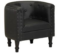 vidaXL Chaise cabriolet - Noir
