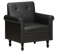 vidaXL Chaise cabriolet - Noir