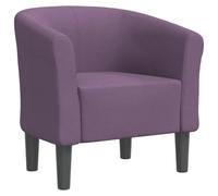 vidaXL Chaise cabriolet en tissu, siège rembourré avec accoudoirs – Violet