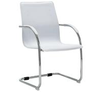 vidaXL Chaise de bureau cantilever Blanc