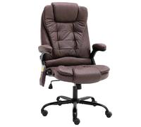 vidaXL Chaise de bureau de massage - Marron foncé