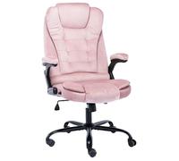 vidaXL Chaise de bureau Rose Velours