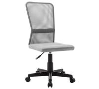 VIDAXL Chaise de bureau grise