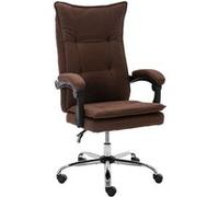 vidaXL Chaise de bureau Marron Tissu Brun G