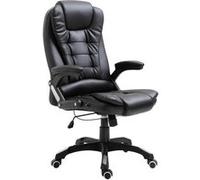 Chaise de bureau Noir Similicuir - vidaXL