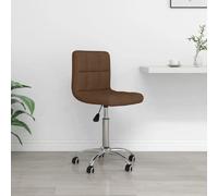 VidaXL Chaise de bureau pivotante - Marron