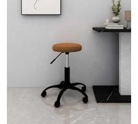 vidaXL Chaise de bureau pivotante marron velours