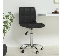 vidaXL Chaise de bureau pivotante - Noir