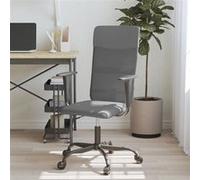 vidaXL Chaise de bureau réglable en hauteur gris Gris G
