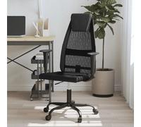 vidaXL Chaise de bureau réglable en hauteur noir