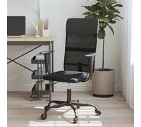vidaXL Chaise de bureau réglable en hauteur noir Noir G