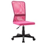 vidaXL Chaise de bureau Rose 44x52x100 cm Tissu en maille