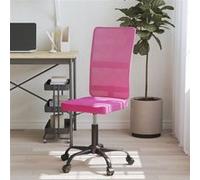 vidaXL Chaise de bureau rose tissu en maille Rose G