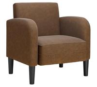 vidaXL Chaise de canapé avec accoudoirs Marron 54 cm Similicuir, canapé Simple, canapé Confort, Fauteuil de télévision, canapé, siège de canapé