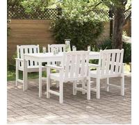 vidaXL Chaise de jardin 4 pcs Blanc 65,5 x 59 x 88 cm Polyéthylène 3335795