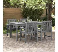 vidaXL Chaise de jardin, lot de 4, gris clair, 65,5 x 59 x 88 cm, polyéthylène