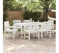 vidaXL Chaise de jardin 6 pcs Blanc 65,5 x 59 x 88 cm Polyéthylène 3335798