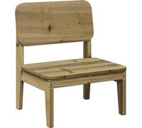 vidaXL Chaise de jardin non pliable en bois de pin imprégné 60×52,5×72 cm Marron