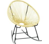 vidaXL Chaise de jardin Acapulco Poly rotin Beige