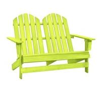 vidaXL Chaise de jardin Adirondack 2 places Bois de sapin massif Vert