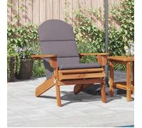 vidaXL Chaise de jardin Adirondack avec coussin en bois massif d'acacia