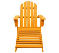 vidaXL Chaise de jardin Adirondack avec pied en bois massif de sapin orange