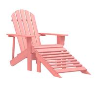 vidaXL Chaise de jardin Adirondack - pied en bois massif de sapin - rose