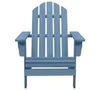 vidaXL Chaise de jardin Adirondack en bois massif de sapin bleu