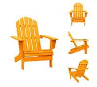 vidaXL Chaise de jardin Adirondack en bois massif de sapin orange - Chaises de jardin