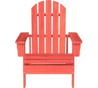 vidaXL Chaise de jardin Adirondack en bois massif de sapin rouge