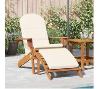 vidaXL Adirondack-Gartenstuhl mit Fußstütze Massivholz Akazie