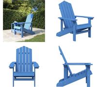 vidaXL Chaise de jardin Adirondack HDPE bleu aqua - Chaise de jardin - Chaises de jardin - Chaise d'extérieur - Fauteuil de jardin