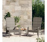 vidaXL Chaise de jardin Adirondack - Résine tressée