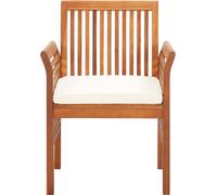 vidaXL Chaise de jardin avec coussin en bois massif d'acacia