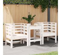 vidaXL Chaise de jardin - Blanc