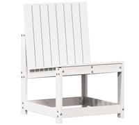 vidaXL Chaise de Jardin, Siège avec Dossier, Chaise à Manger, Fauteuil de Camping, Meuble de Terrasse Patio Extérieur, Blanc 832616