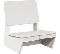 vidaXL Chaise de jardin en pin massif blanc 60 x 64 x 70,5 cm